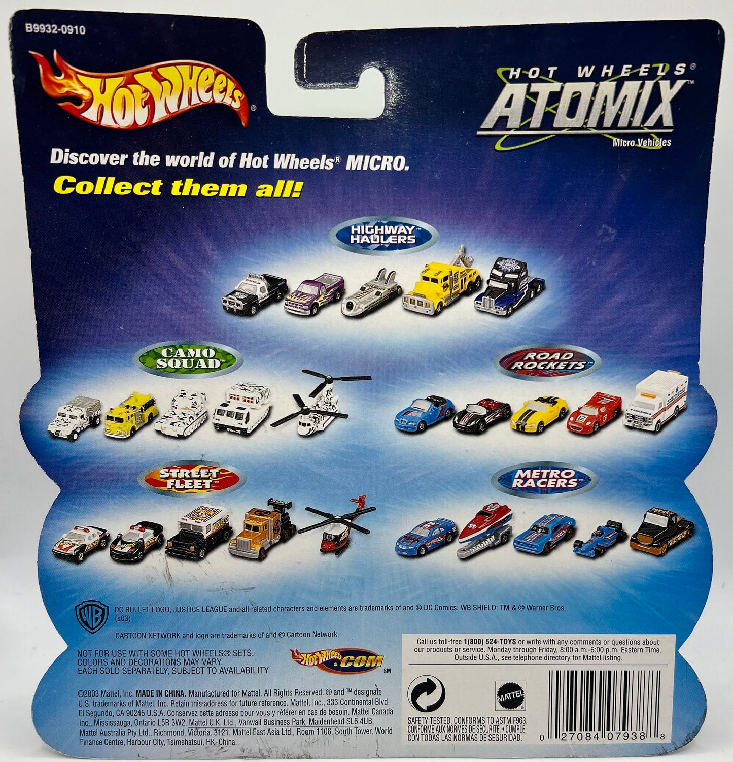 Hot Wheels Atomix Justice League Set of 5 Micro Vehicle