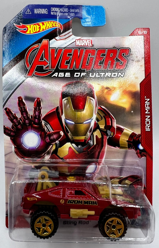 Hot Wheels Marvel Avengers Age Of Ultron Iron Man Sting Rod Red