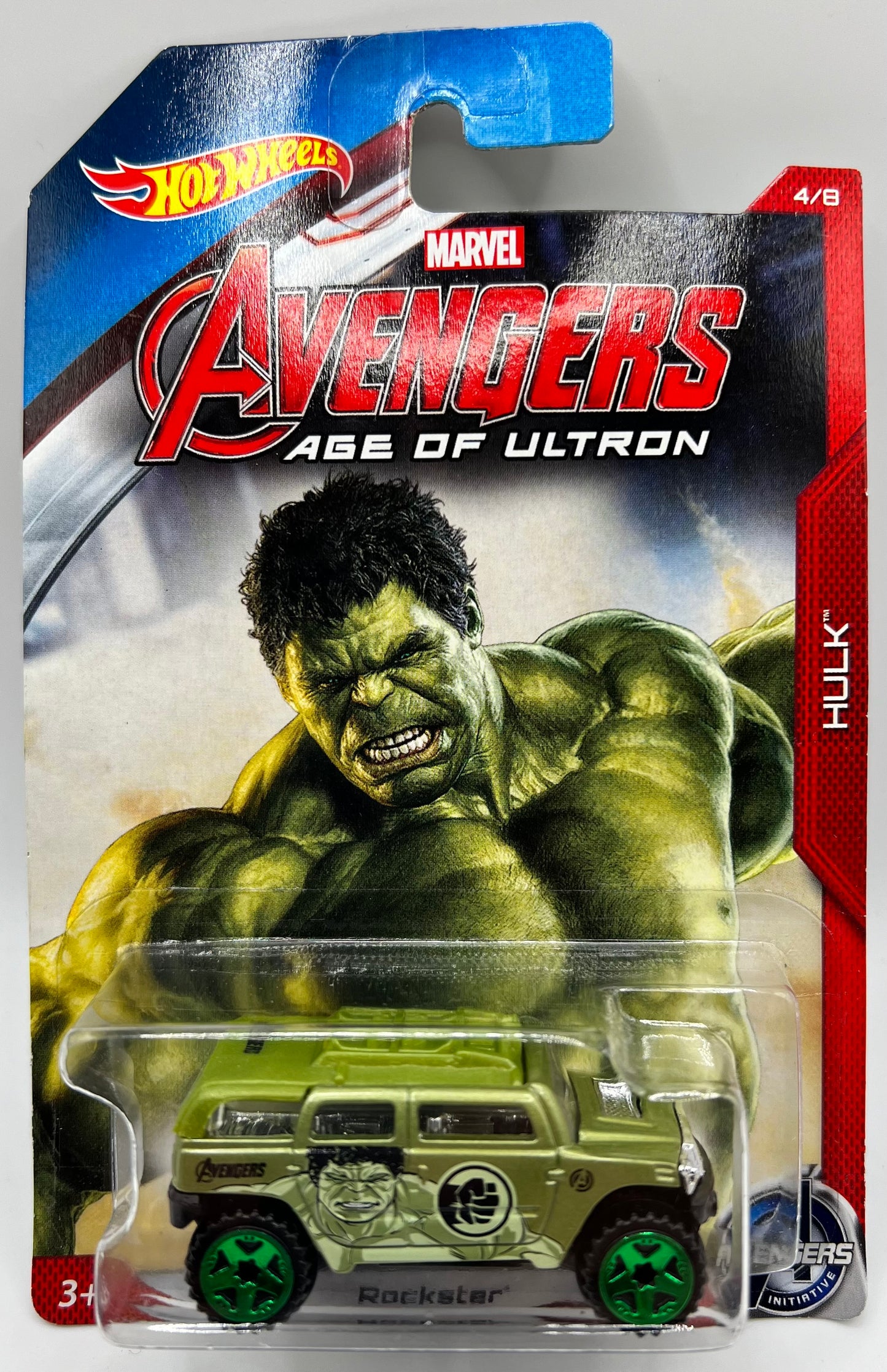 Marvel The Avengers Age of Ultron Hulk Rockster 2014 Hot Wheels Toy Car #4/8