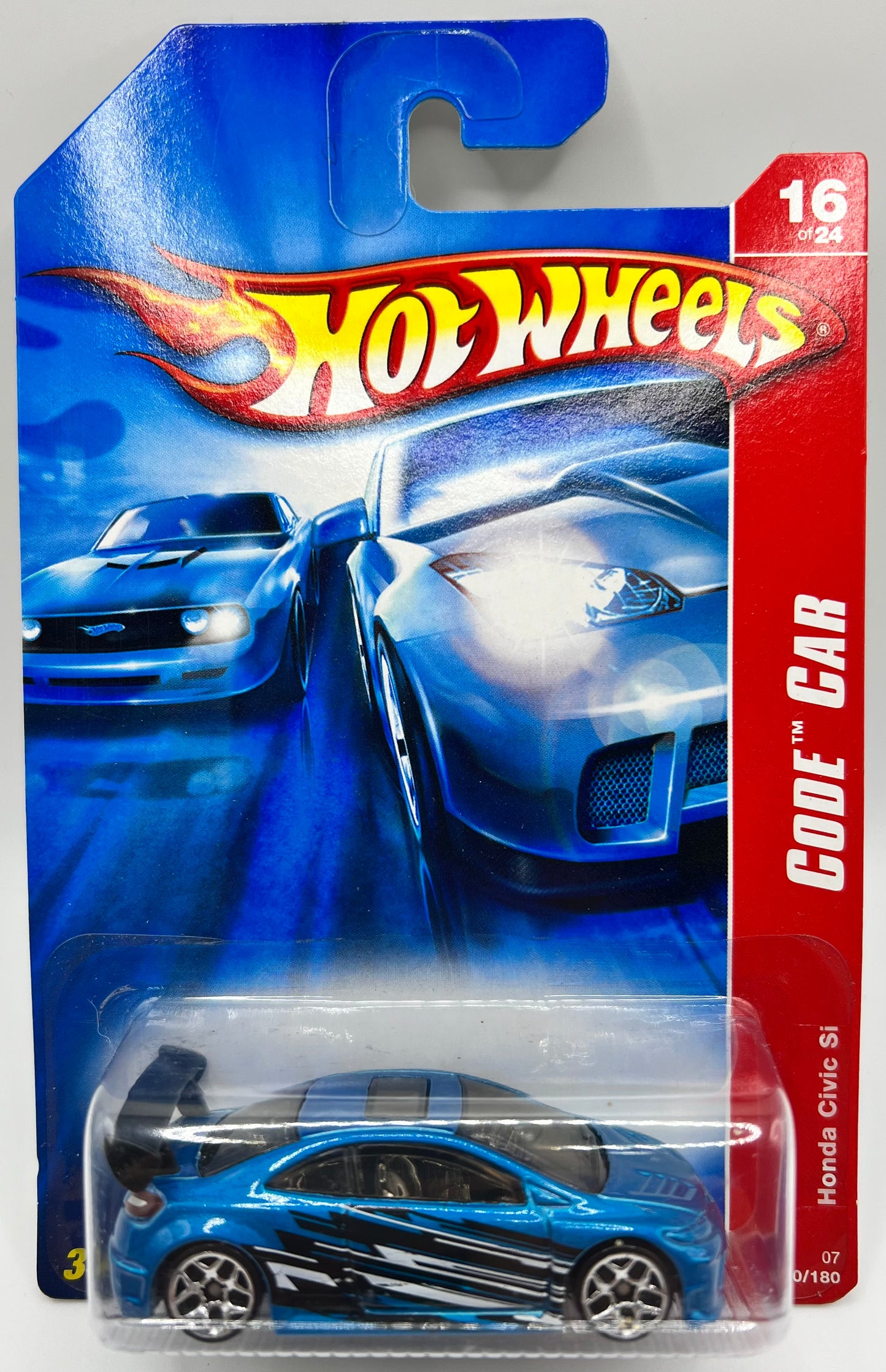 Hot Wheels Honda Civic Si Code Car Blue