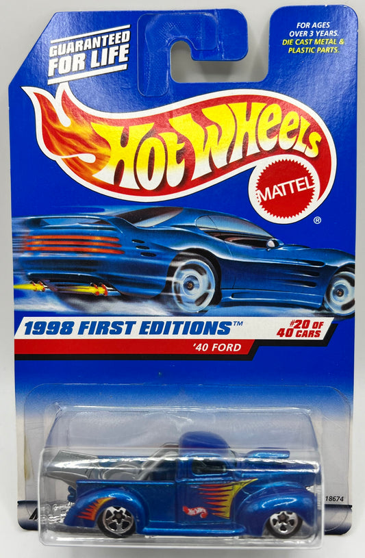 1998 Hot Wheels First Editions '40 Ford #654