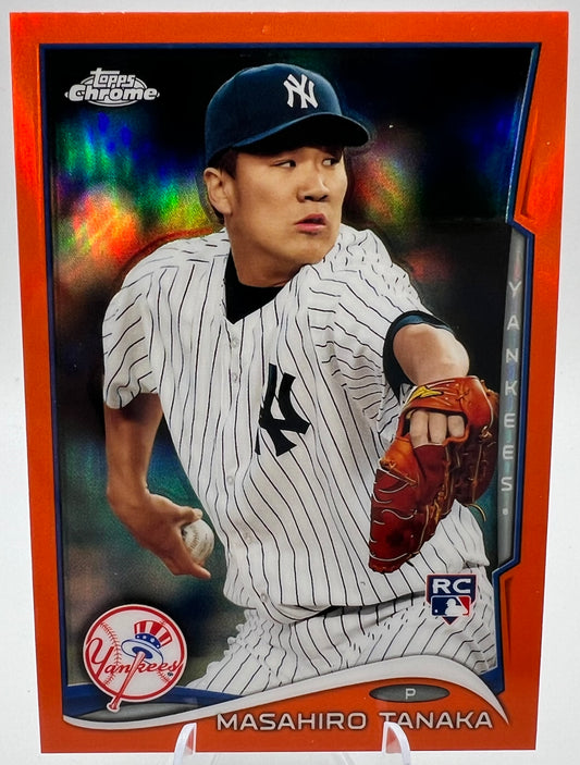 2014 Topps Chrome Orange Refractor Masahiro Tanaka RC