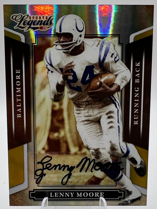 2008 Donruss Sports Legends Lenny Moore Colts Autograph #7/20 Football Card
