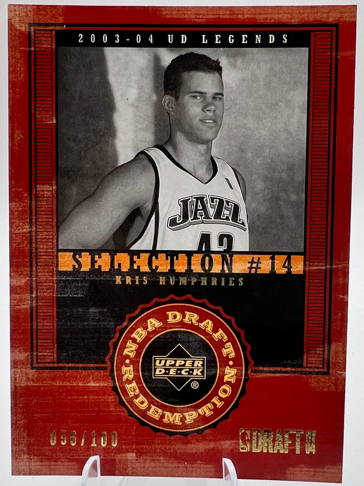 03-04 UD Legends Kris Humphries #149 56/100 Basketball Card