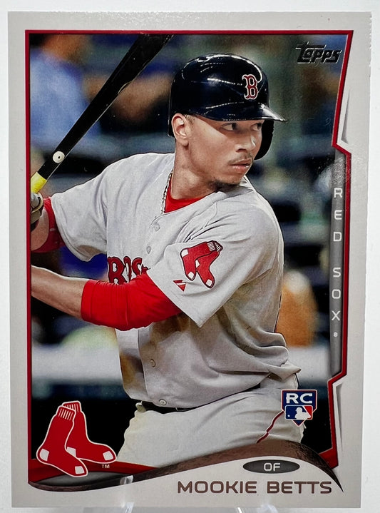 2014 Topps Update Mookie Betts Rookie Baseball Card #US-26