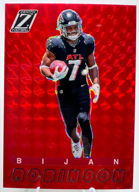 2023 Panini Zenith Retro 1994 Pacific Red Bijan Rookie Robinson Football Card #3