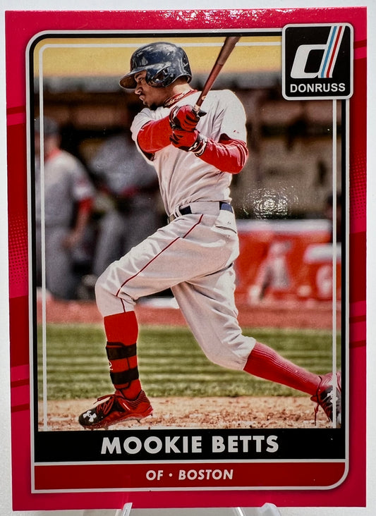 2016 Donruss MOOKIE BETTS Retail Pink Border Parallel #118 Red Sox