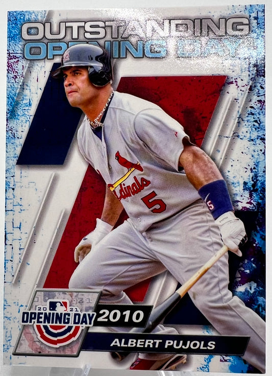 2021 Topps Opening Day #OOD-2 Albert Pujols Outstanding Opening Day Used
