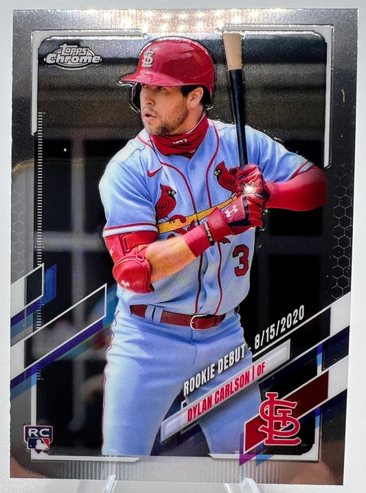 2021 Topps Chrome Update Dylan Carlson RC #USC54 St. Louis Cardinals