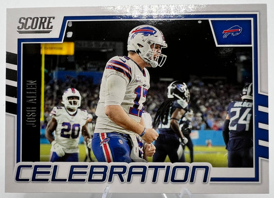 2022 Panini Score Football Josh Allen Celebration #C-JA Insert Buffalo Bills QB