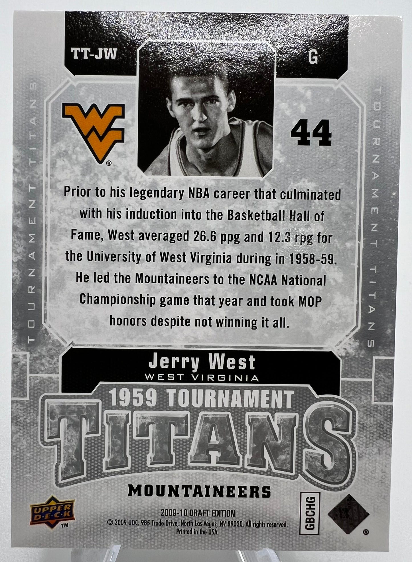 2009-10 Upper Deck Draft Edition Tournament Titans Jerry West