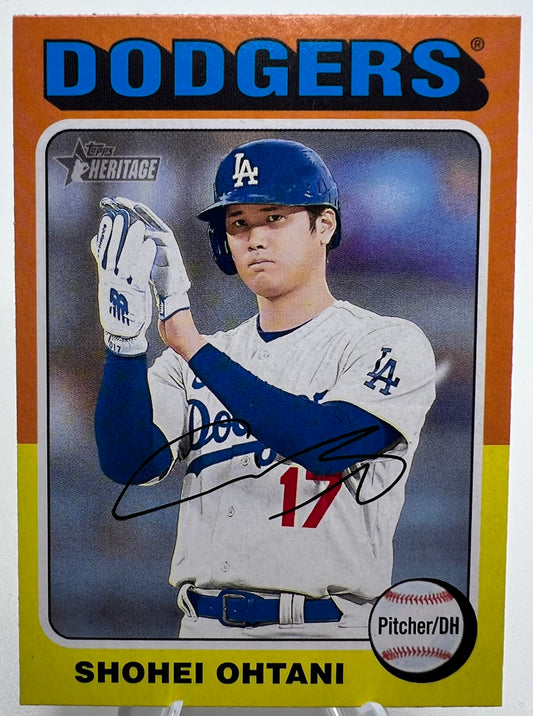2024 Topps Heritage Shohei Ohtani Baseball Card