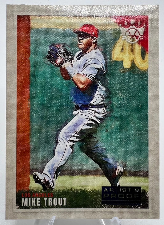 2022 Mike Trout Diamond Kings Blue Artists Proof