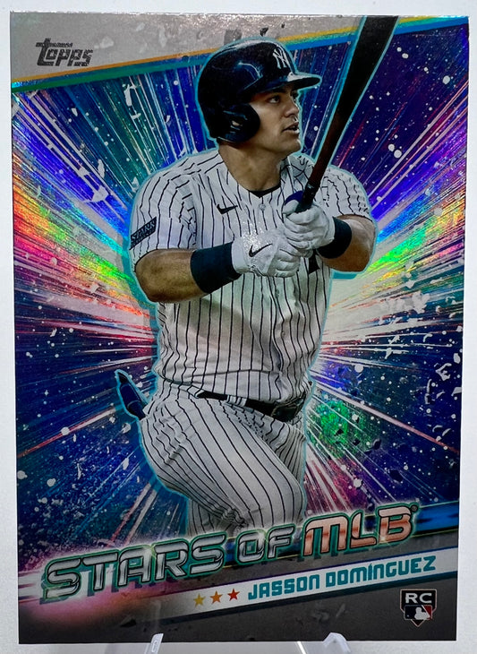 Jasson Dominguez 2024 Topps Stars Of MLB Rookie RC Card #SMLB-35 Series 2