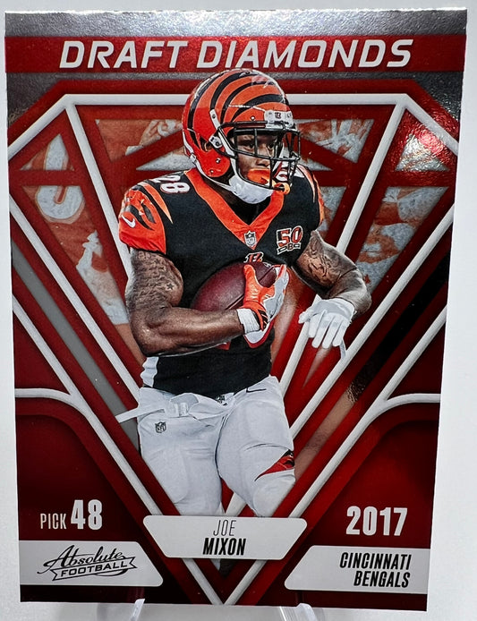 2023 Absolute Football Card Joe Mixon Draft Diamonds Red #DD-20