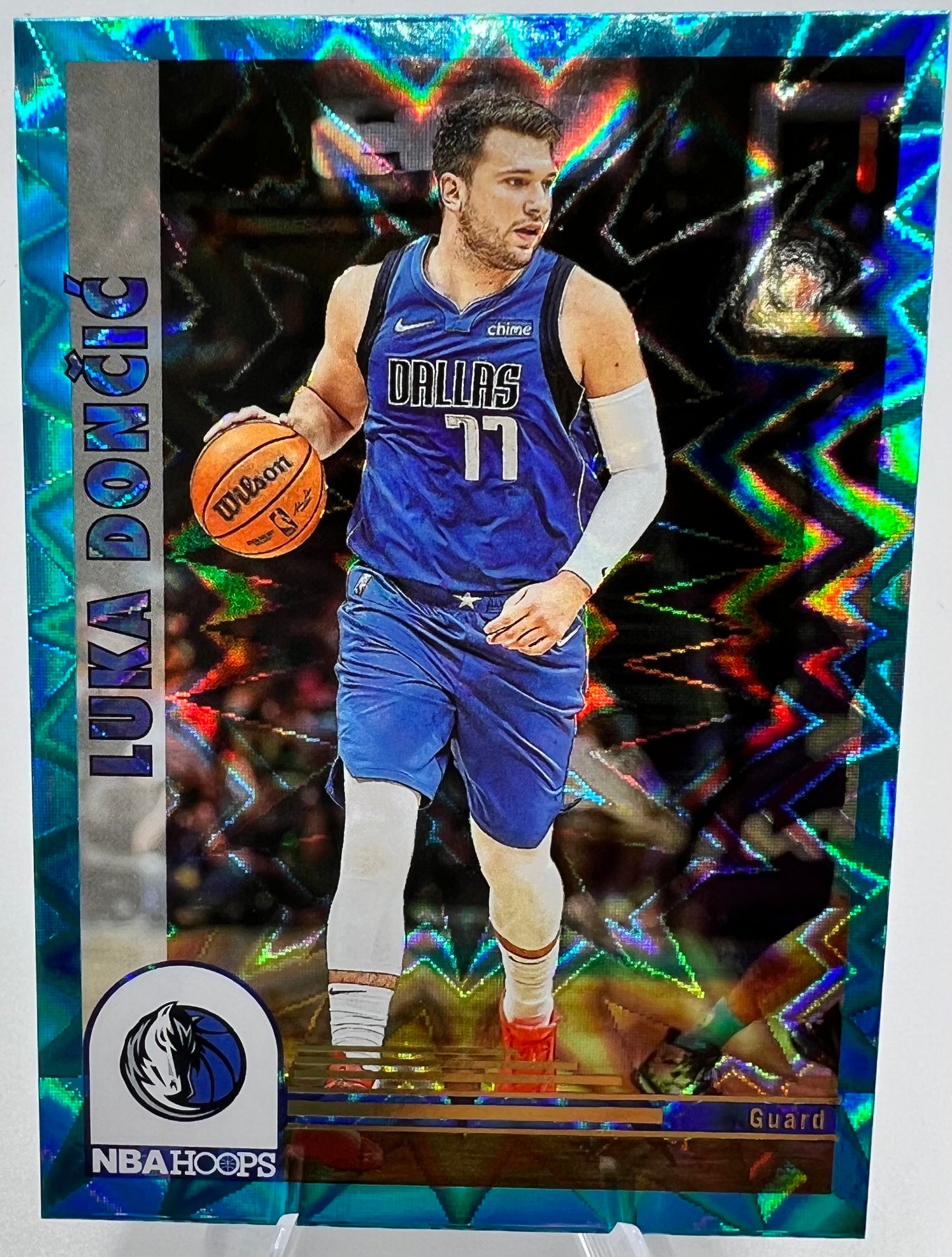 2022-23 Panini Hoops Luka Doncic Basketball Card #293 Teal Explosion