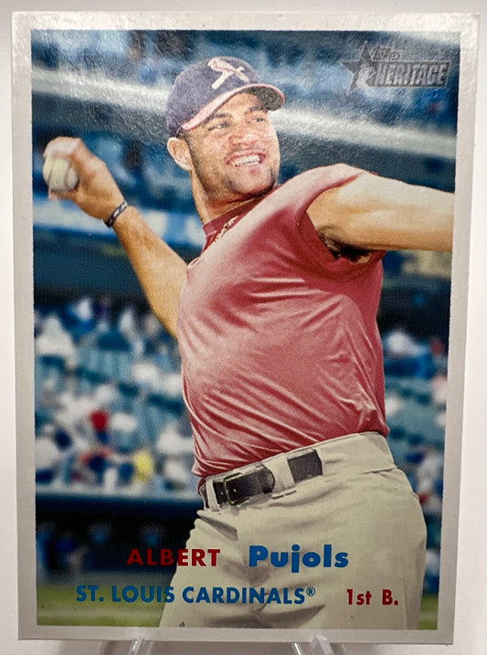 2006 Topps Heritage Albert Pujols #165B Variant Baseball Card