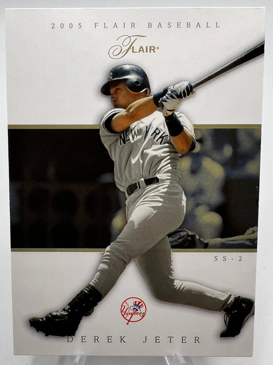 2005 Flair Derek Jeter Baseball Card