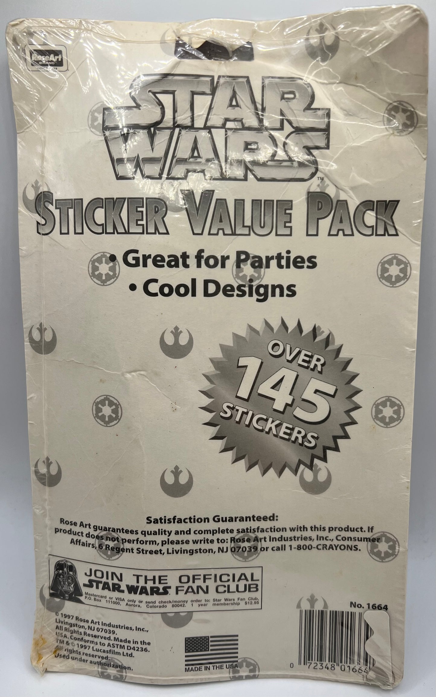 1997 Star Wars Sticker Value Pack