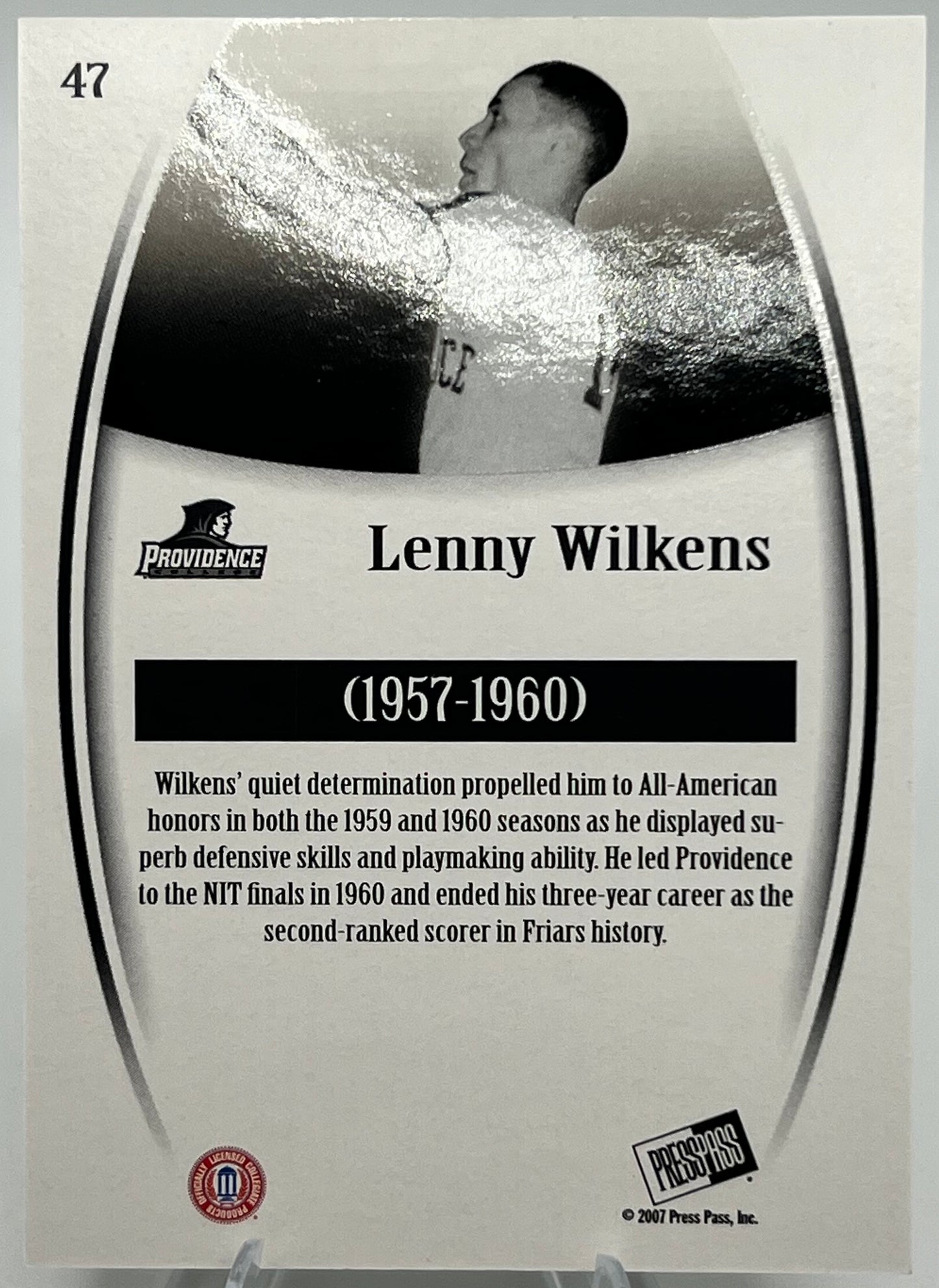 2007-08 Press Pass Legends Lenny Wilkens Emerald Green Variant Basketball Card