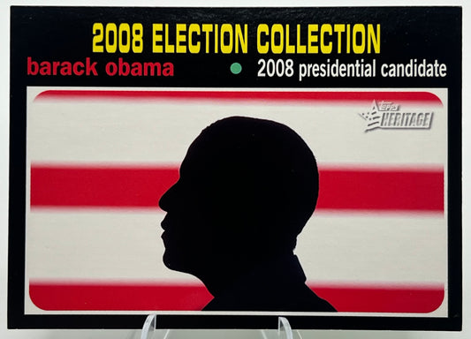 2009 Topps American Heritage Barack Obama 2008 Election Collection Baseball Card
