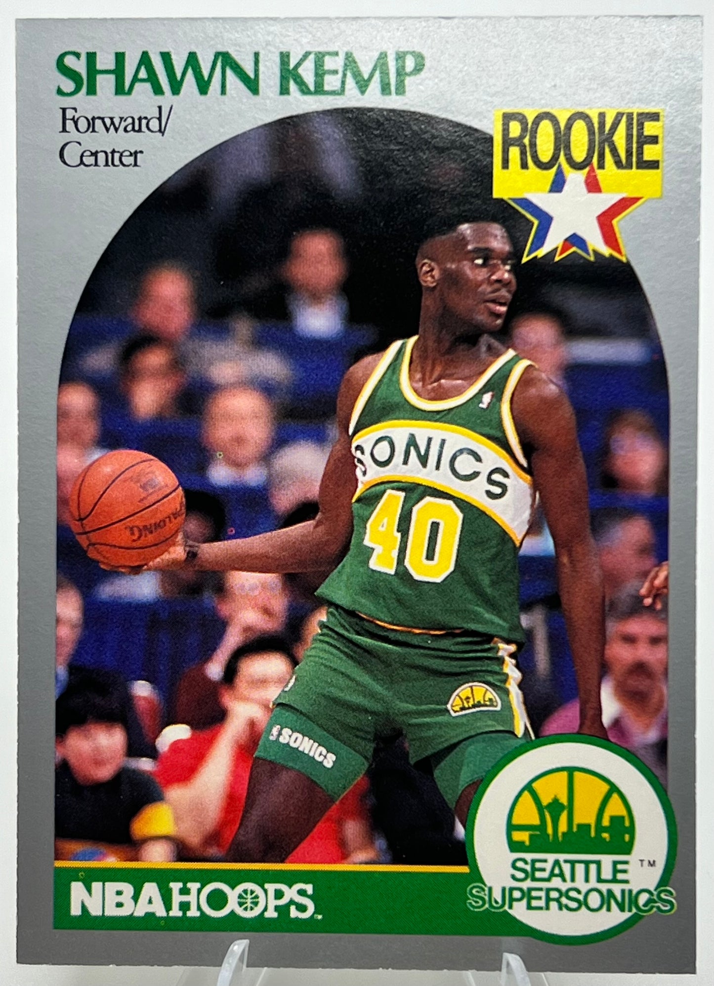 1990-91 NBA Hoops Shawn Kemp Rookie Baseball Card