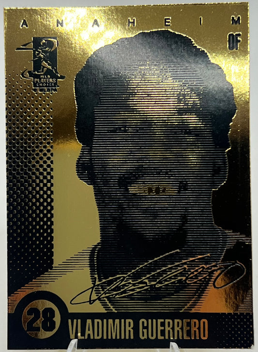 2003 Laser Line Gold Card Vladimir Guerrero Baseball Card