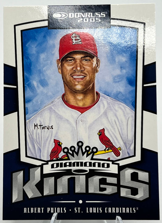 2005 Donruss Diamond Kings Albert Pujols Baseball Card
