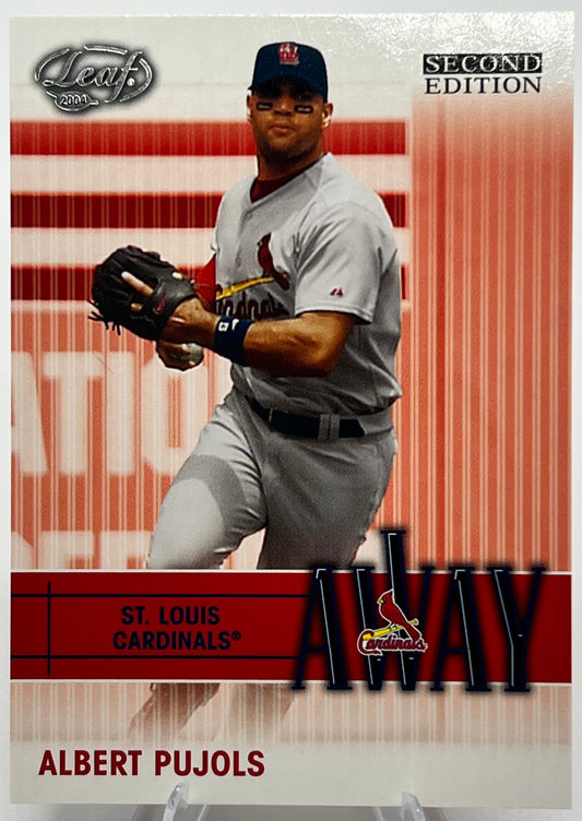2004 Leaf Second Edition Albert Pujols #A-4 Away Baseball Card