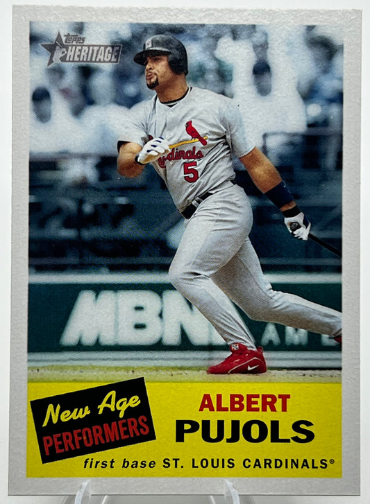 2005 Topps Heritage New Age Performers Albert Pujols Baseball Card