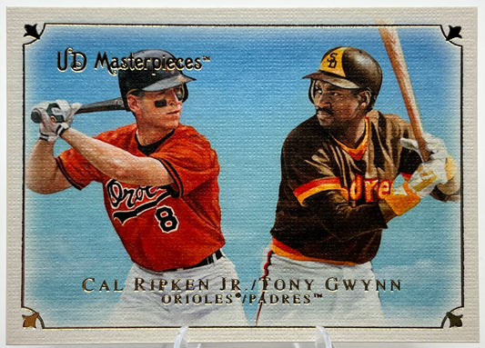 2007 Upper Deck Masterpieces Cal Ripken Jr/ Tony Gwynn Baseball Card