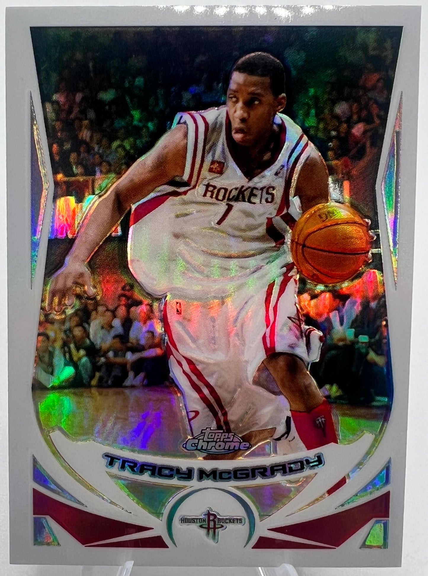 2004-05 Topps Chrome Refractor Tracy McGrady Basketball Card