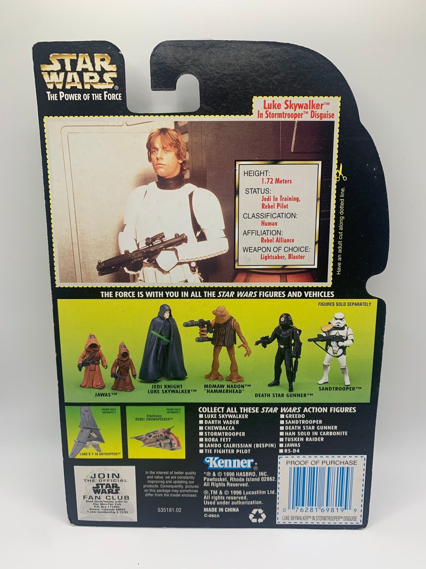 Star Wars Luke Skywalker in Stromtropper Disguise