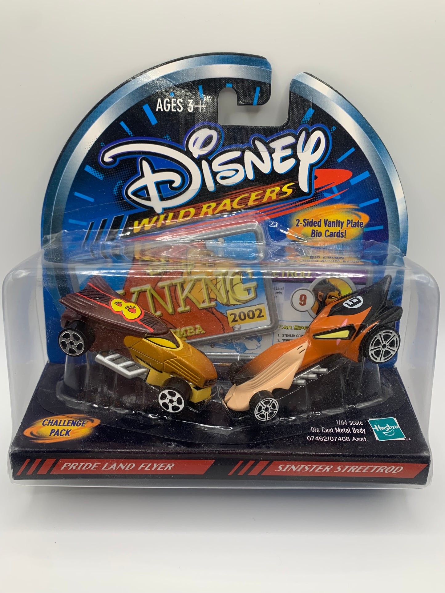 Disney Wild Racers, Lion King, Pride Land Flyer & Sinister Street Rod