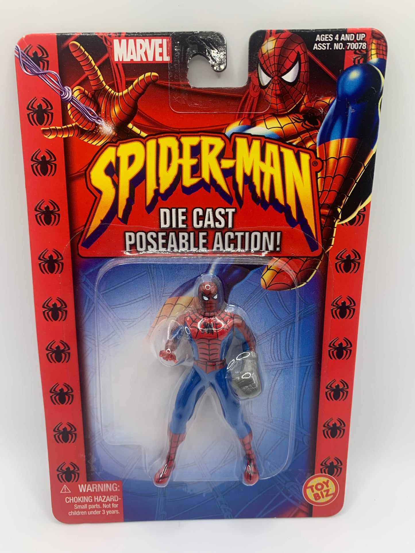 Spider-Man Die Cast Poseable Action Mini Figure