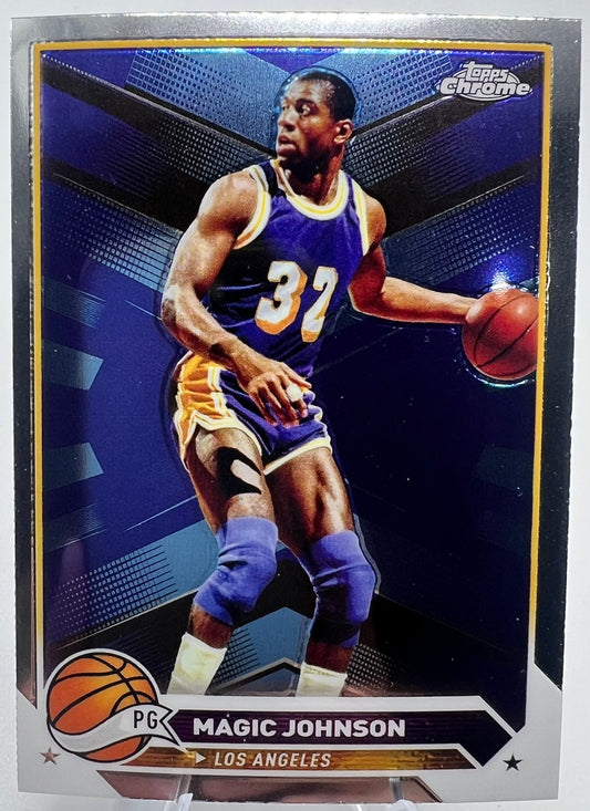 2024 Topps Chrome Magic Johnson Basketball Card #97