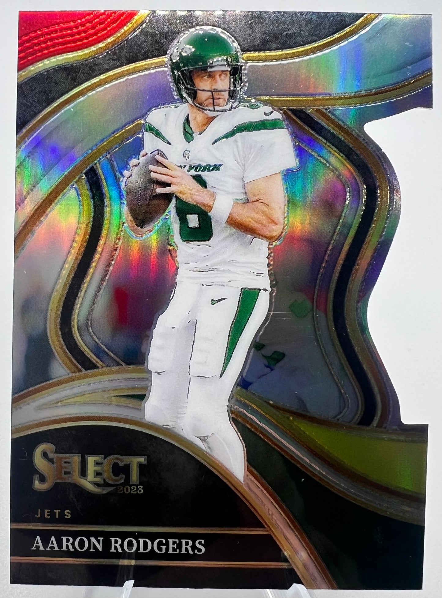 2023 Panini Select Die Cut Prizm Aaron Rodgers Club Level Football Card #300