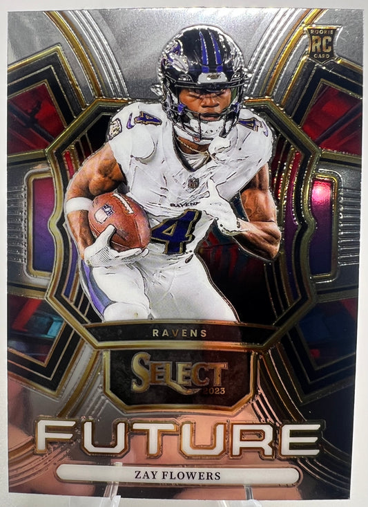 2023 Panini Select Select Futures Zay Flowers Rookie Football Card #FUT-ZFL