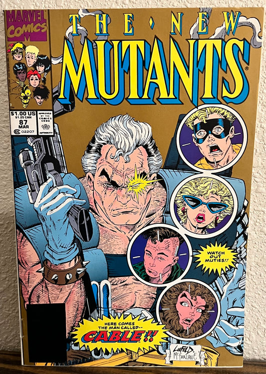 The New Mutants #87 2nd Print 1st Appearance Cable Marvel Comic