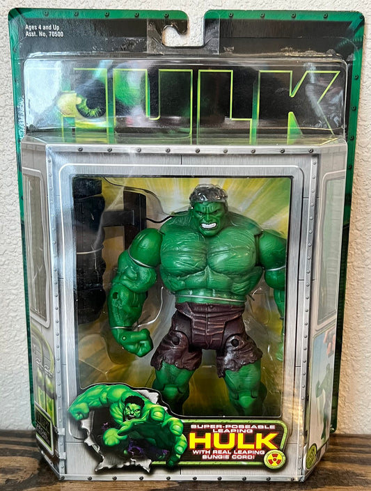 Super Poseable Leaping Hulk w/Real Leaping Bungee Cord 2003