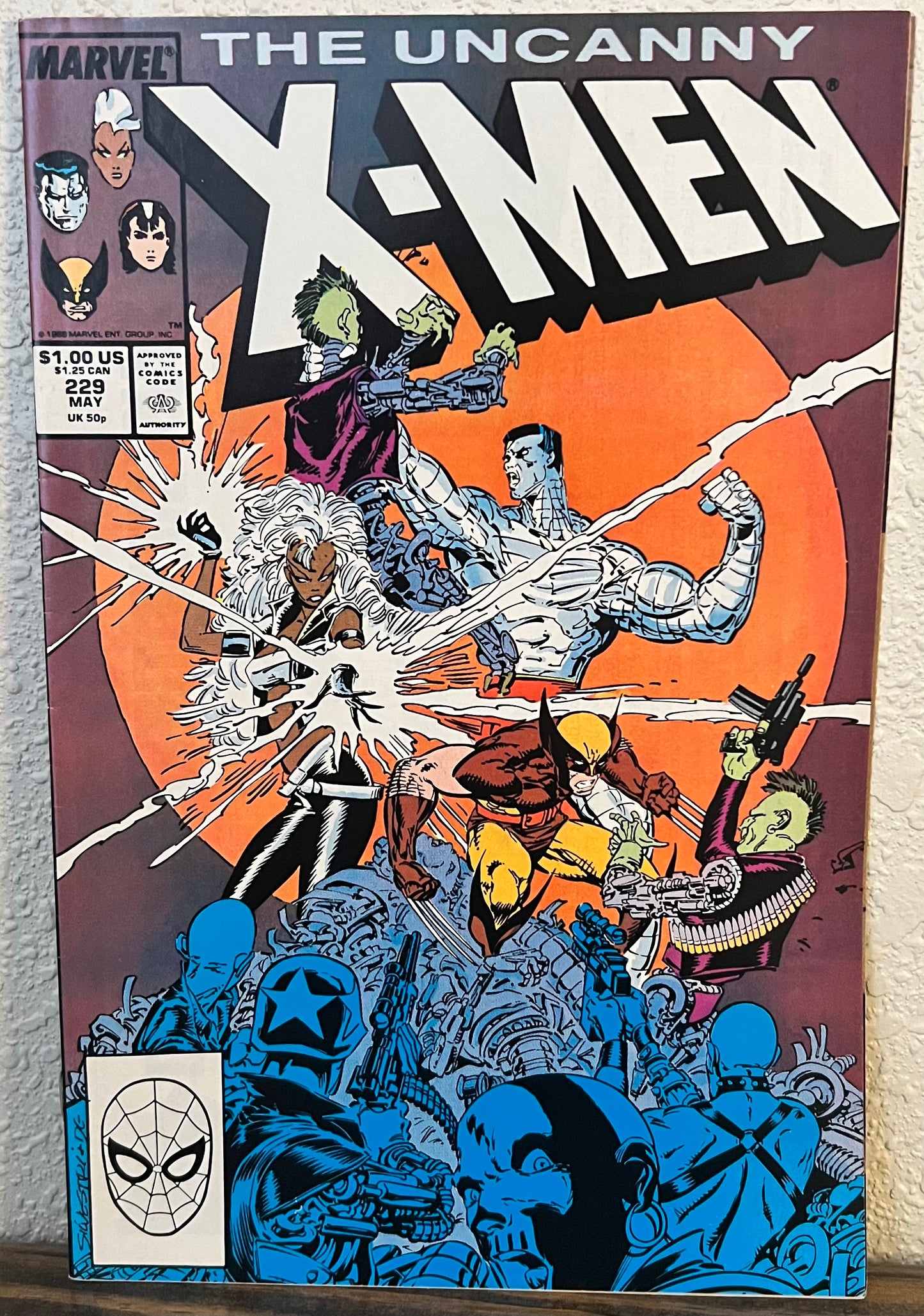 Uncanny X-MEN #229 Comic , Marvel Comics 1st App Reavers 1988