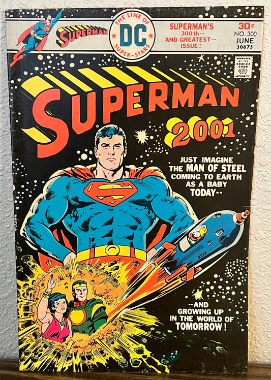 Superman #300, DC Comics 1976 Superman Alternate Future 2001