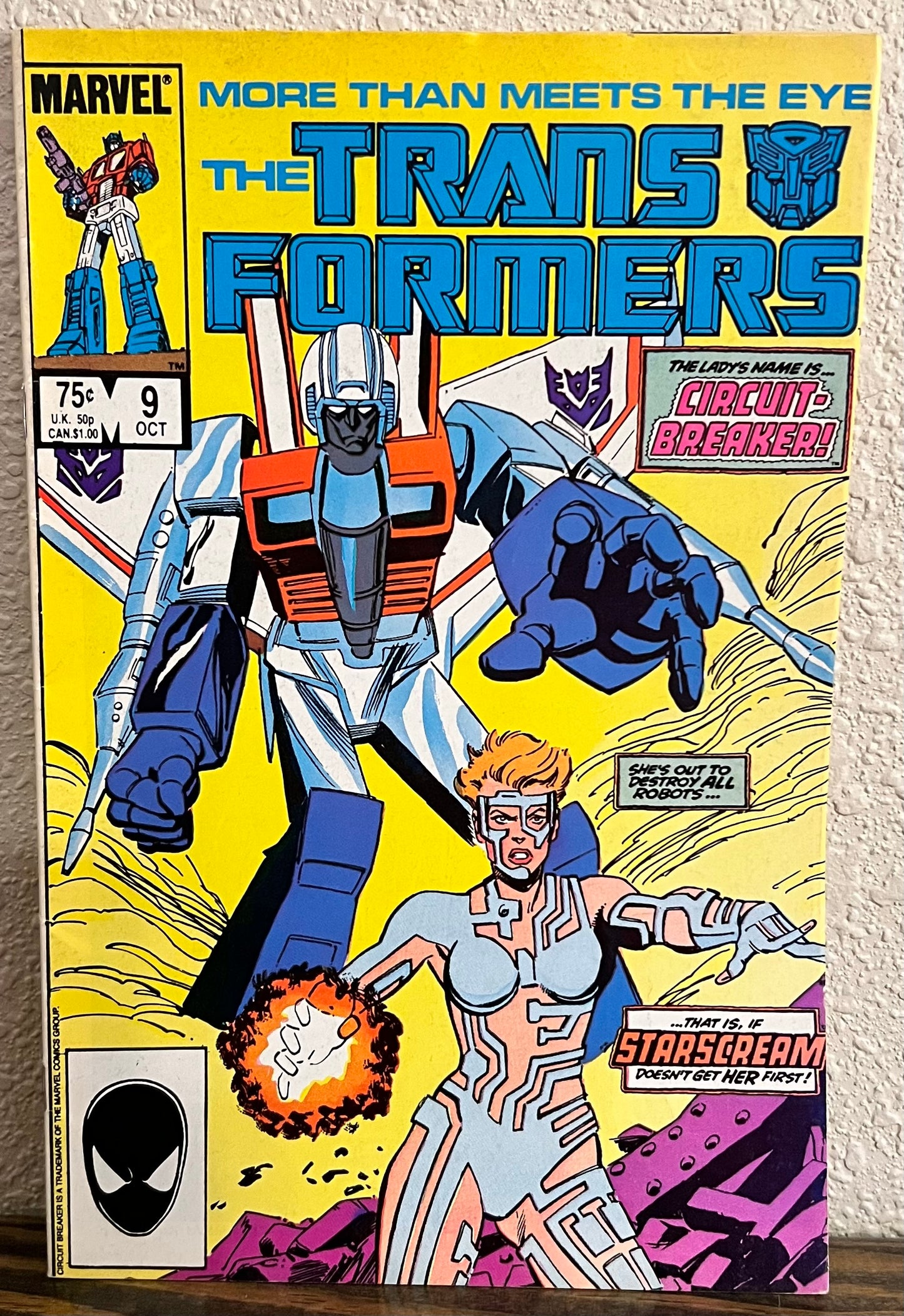 Transformers #9 Vol 1 1985 1st Appearance Circuit Breaker
