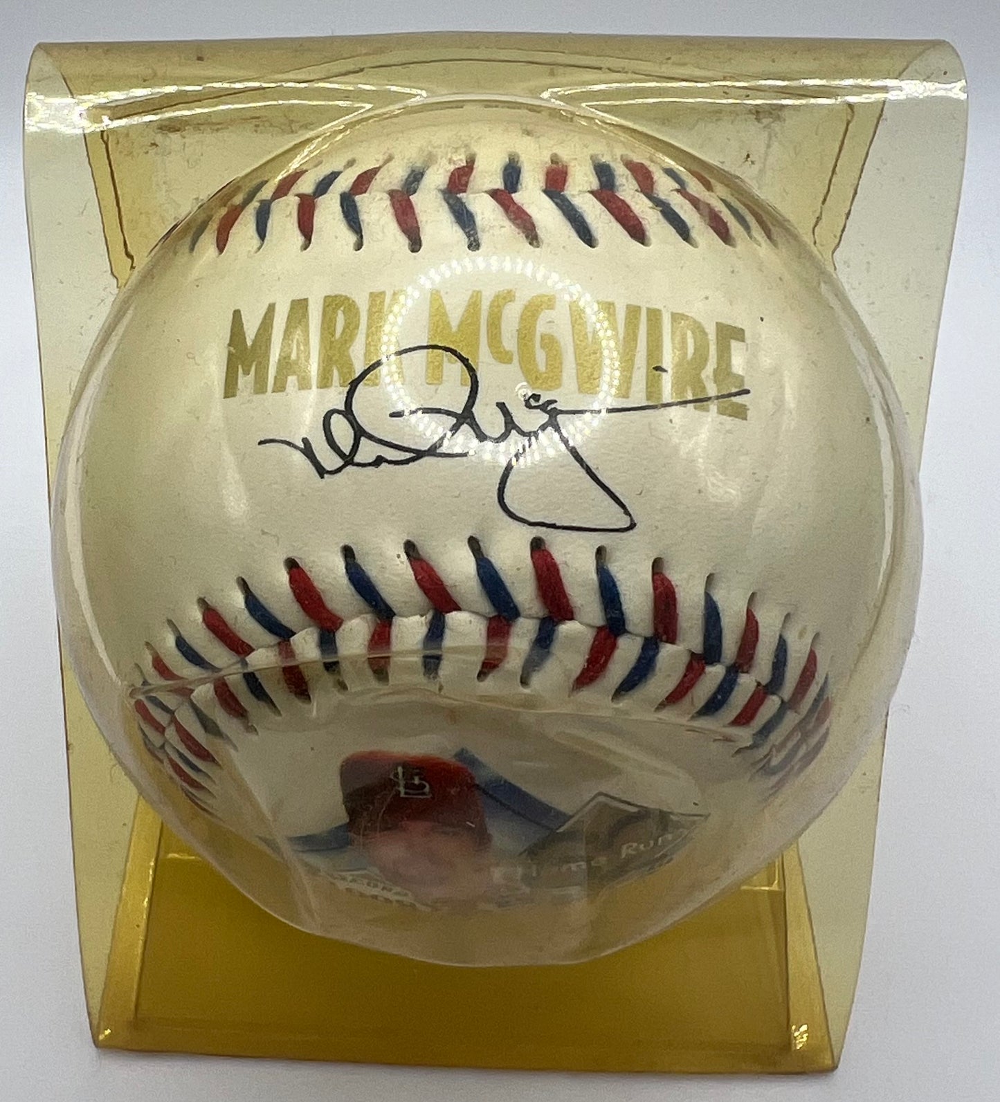 1998 Mark McGuire 62 Home Run Commemorative Baseball In Holder