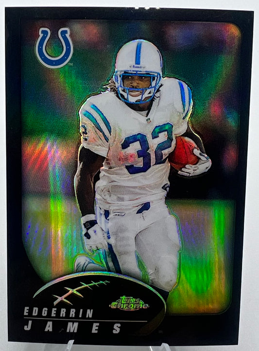 2002 Topps Chrome Black Refractor Edgerrin James #299/599