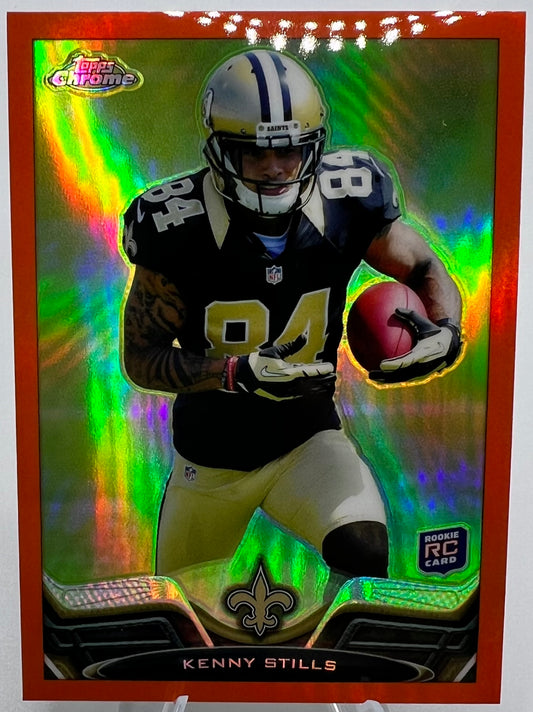 2013 Topps Chrome Orange Refractor Kenny Stills Rookie Football Card