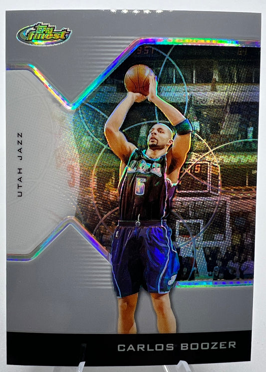 2004-05 Topps Finest Refractor Carlos Boozer Basketball Card #160/249