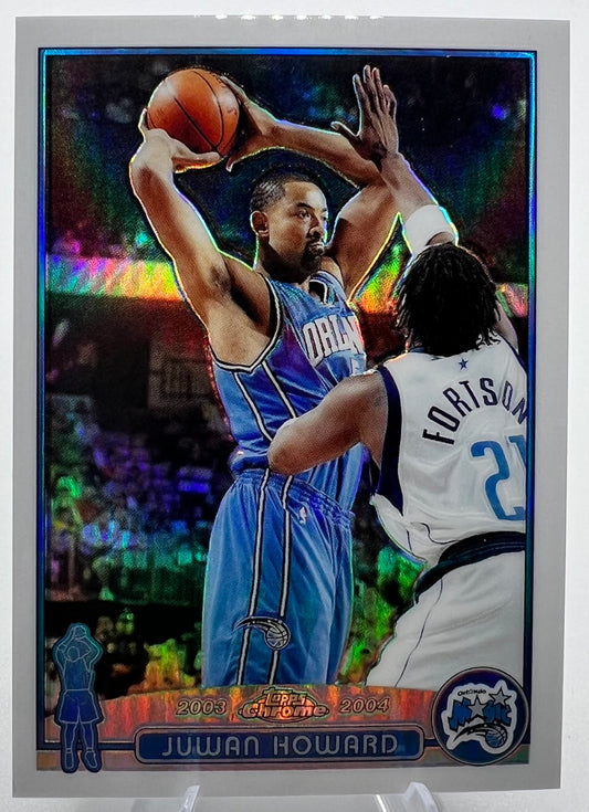 2003-04 Topps Chrome Refractor Juwan Howard Basketball Card