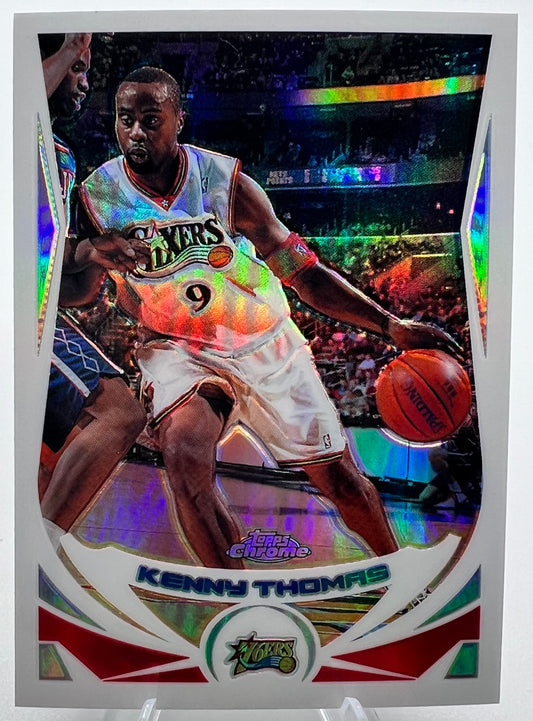 2004-05 Topps Chrome Refractor Kenny Thomas Basketball Card