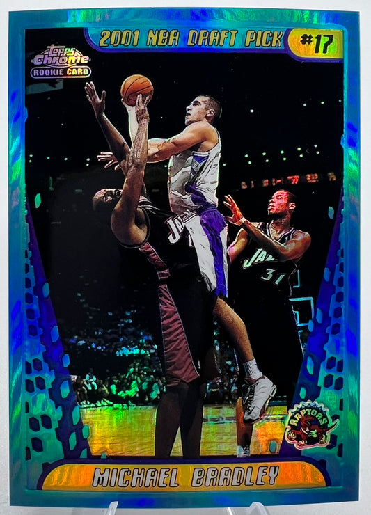 2001-02 Topps Chrome Refractor Michael Bradley Rookie Basketball Card